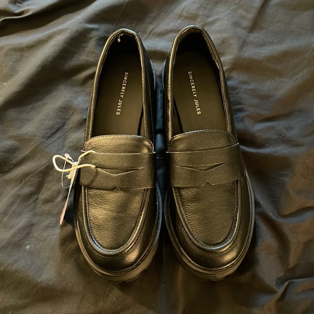 Sincerely Jules Chunky Platform Loafers